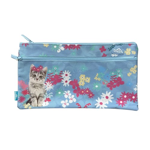 SPE-PLC-RMIM - SPENCIL PENCIL CASE RECTANGLE FABRIC 34x17cm Miss Meow